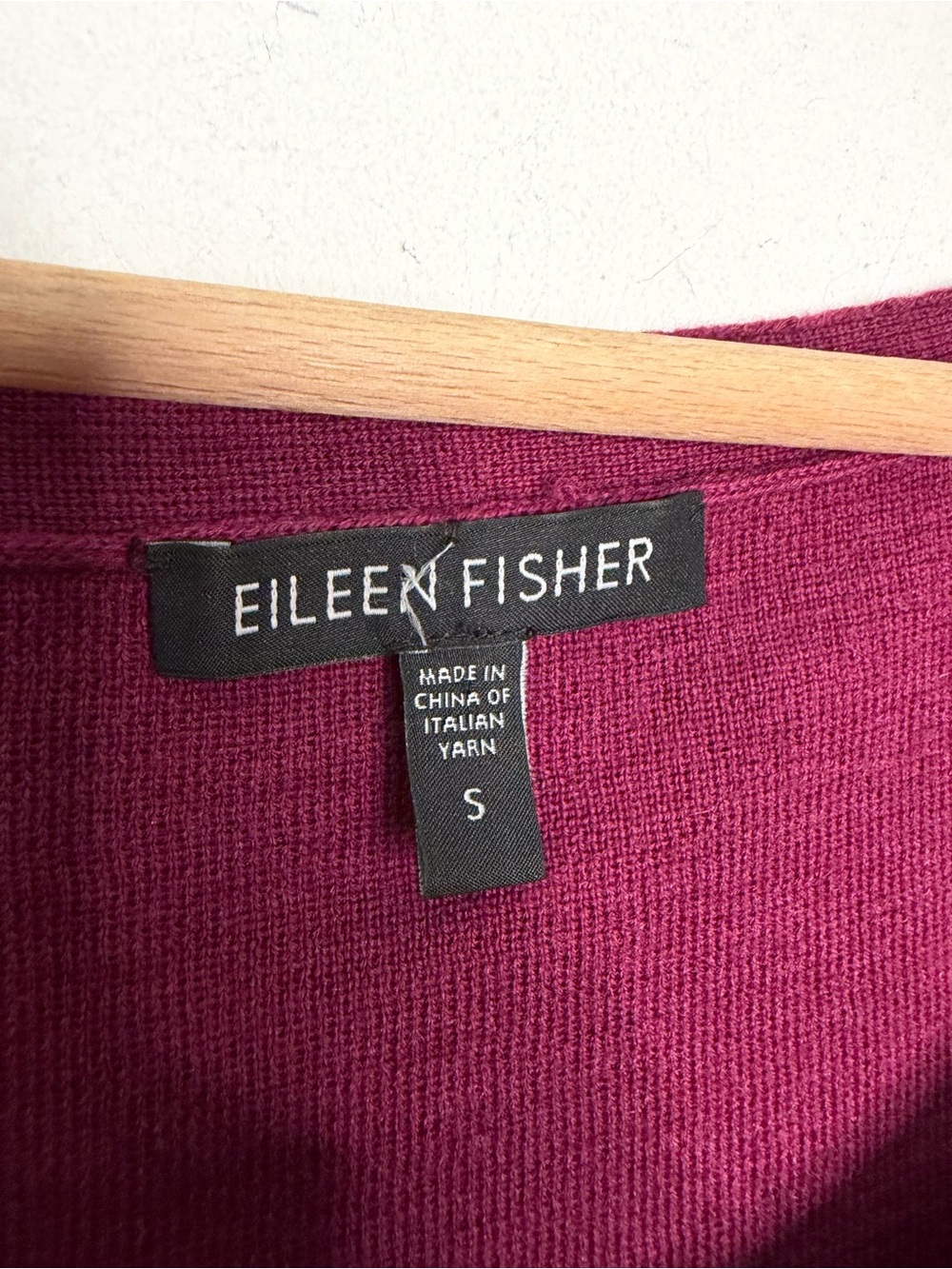 Eileen Fisher Ultra fine Merino Wool Sequin Front Shell Top Sweater Soft Size S - Picture 5 of 6